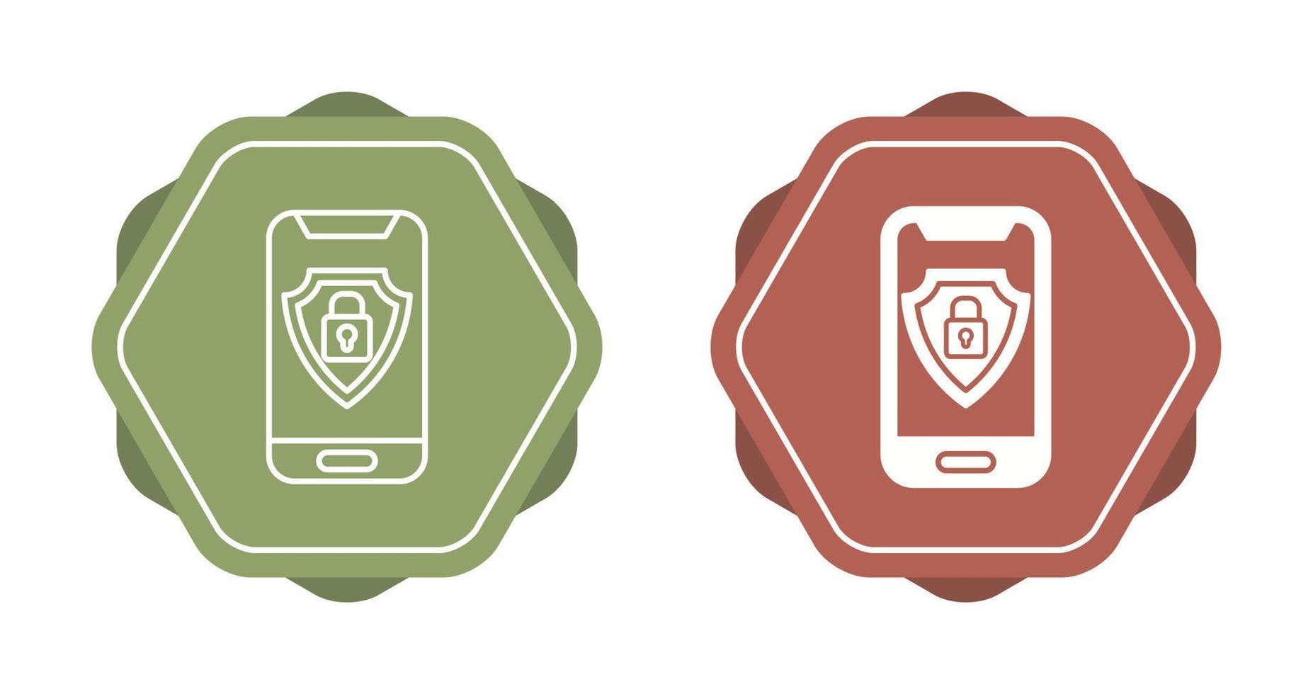 Mobile Security Vector Icon