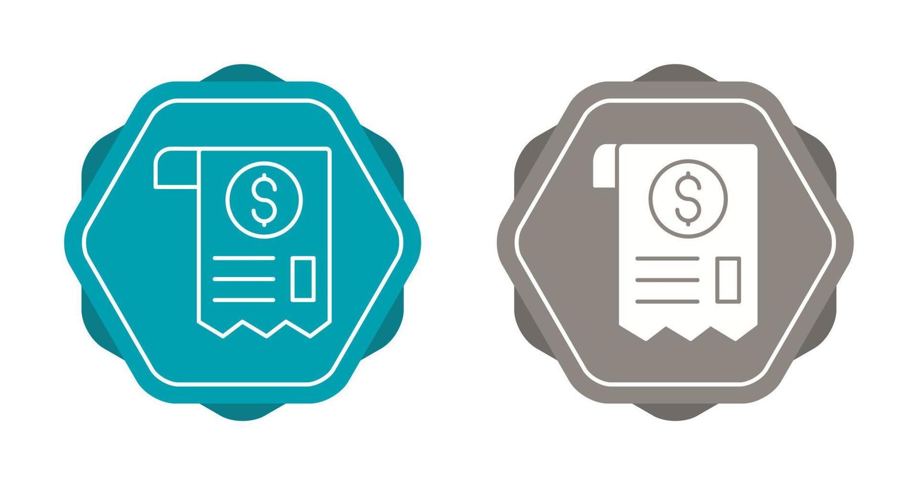 Receipt Vector Icon