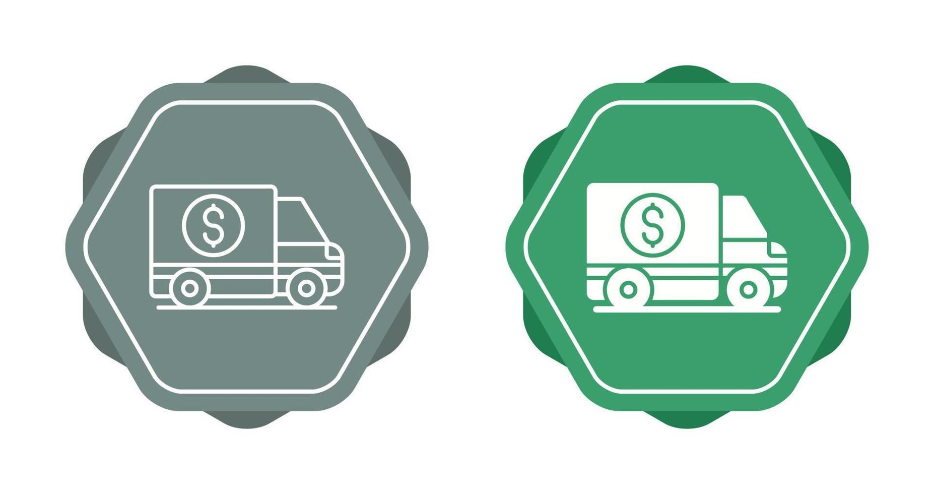 Money Truck Vector Icon