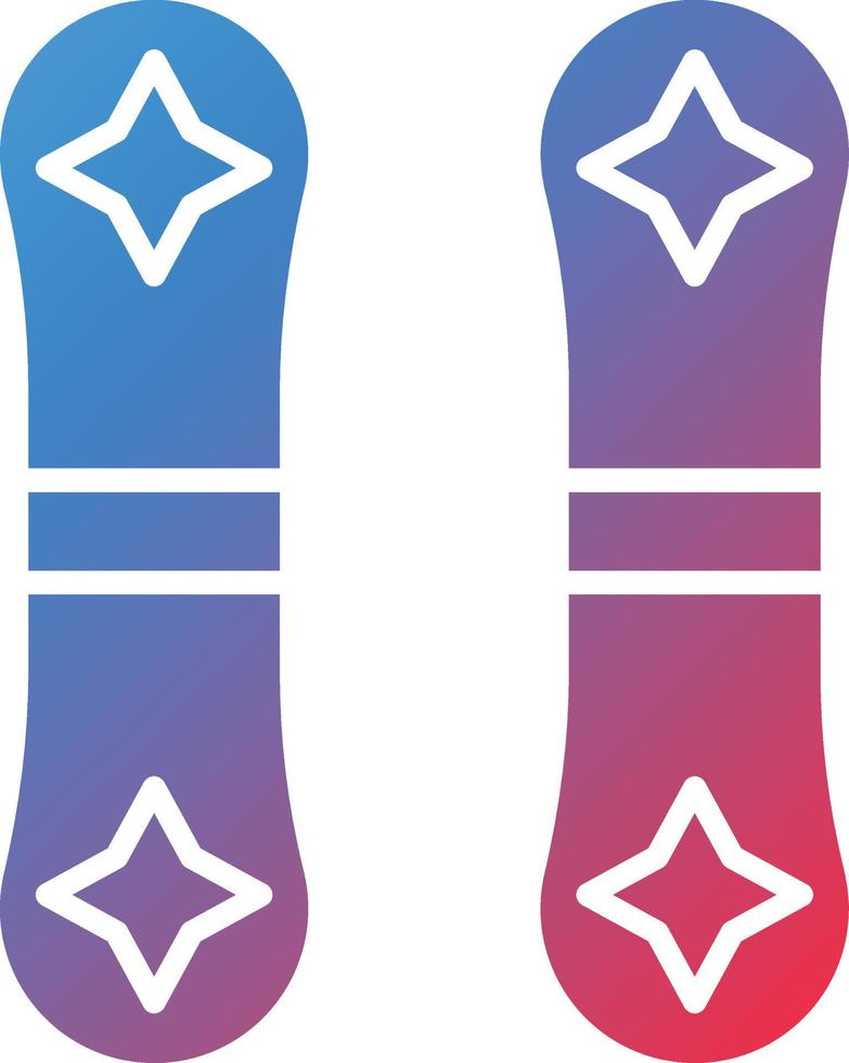 vector diseño tabla de snowboard icono estilo