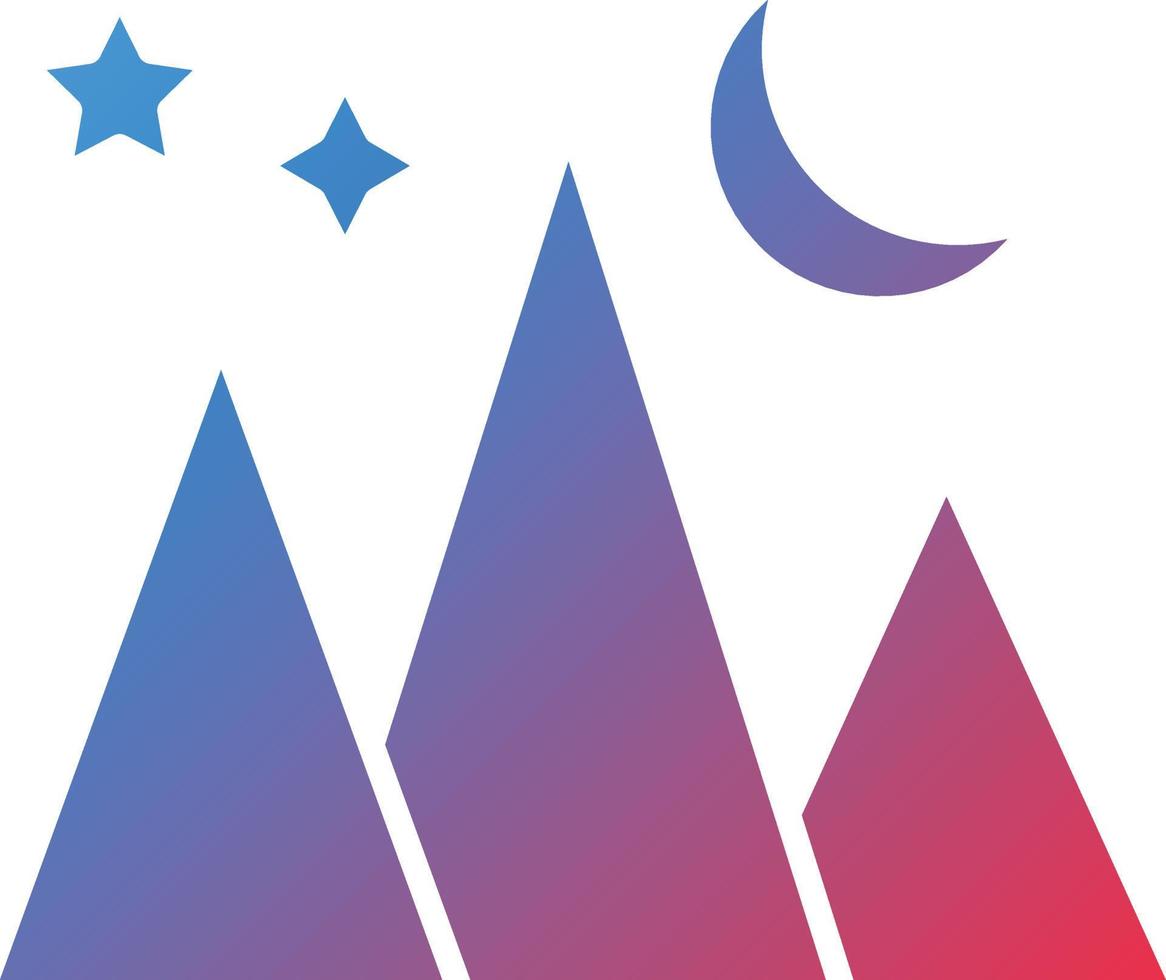 Vector Design Mountains Icon Style