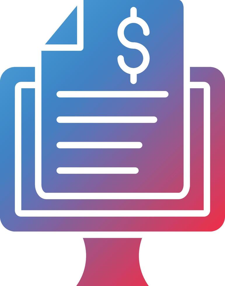 Vector Design Online Report Icon Style