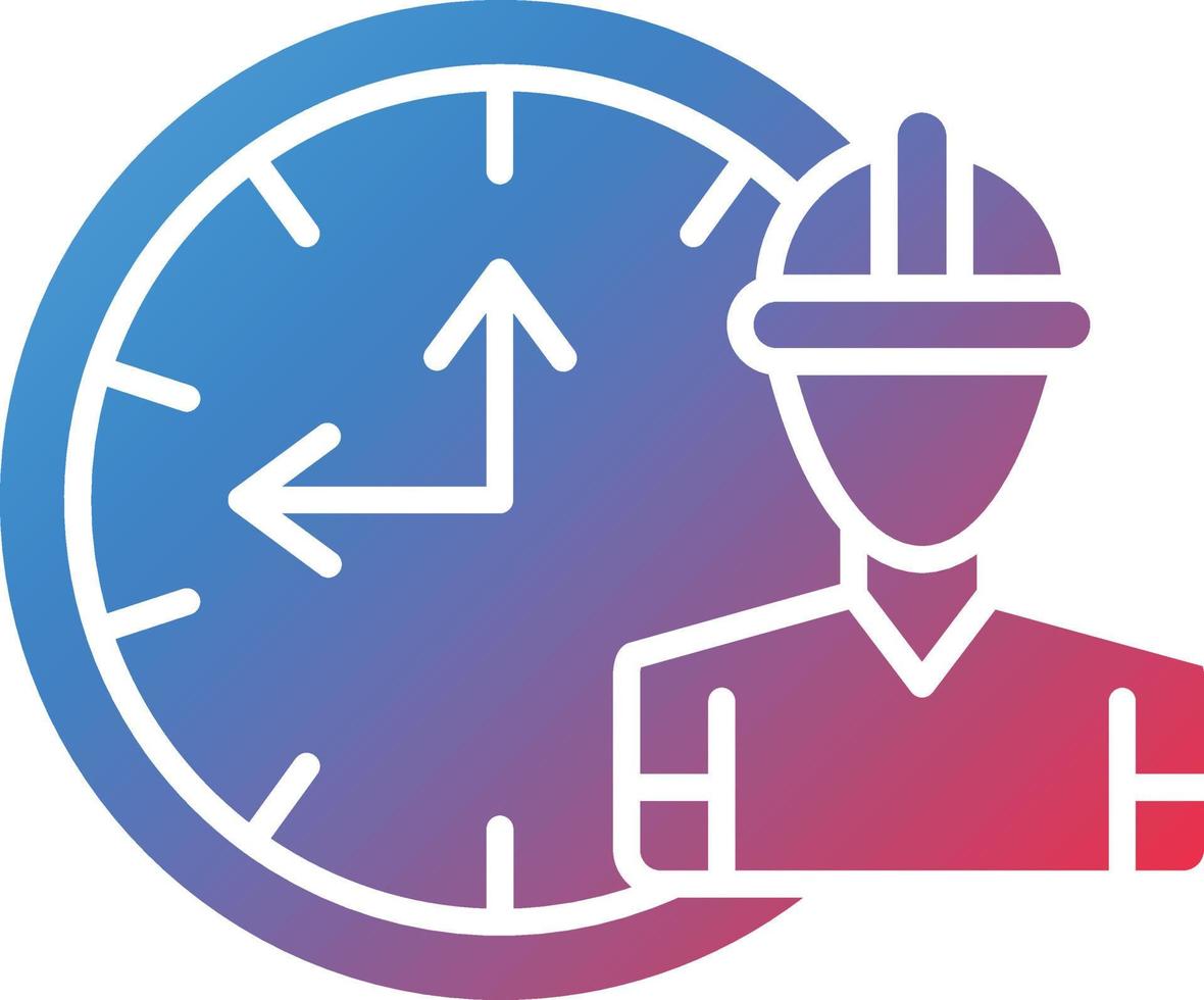 Vector Design Working Hours Icon Style