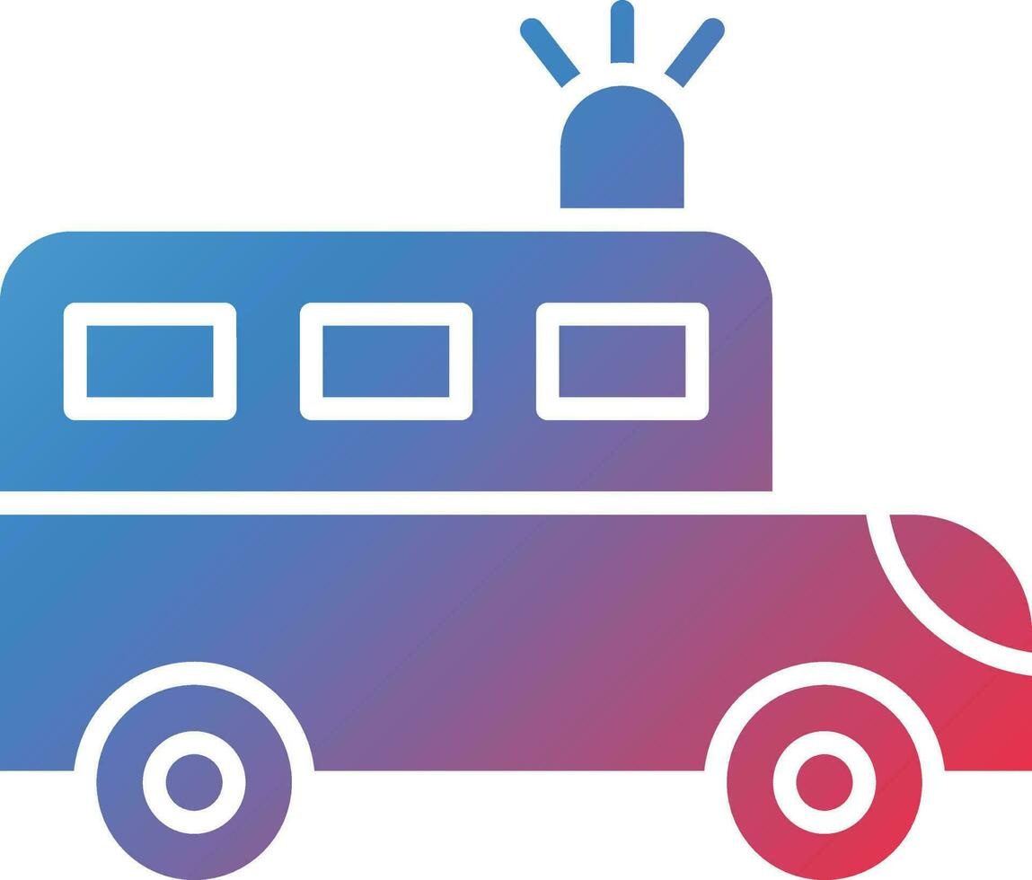 Vector Design Prison Bus Icon Style