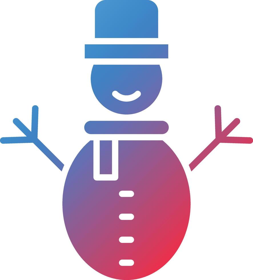 Vector Design Snowman Icon Style
