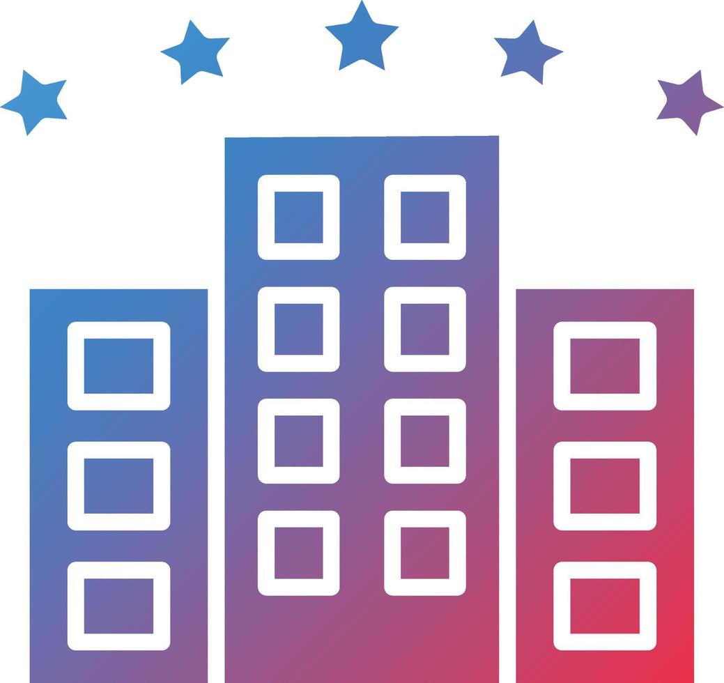 Vector Design Five Star Hotel Icon Style