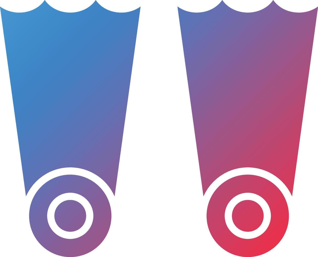 Vector Design Flippers Icon Style