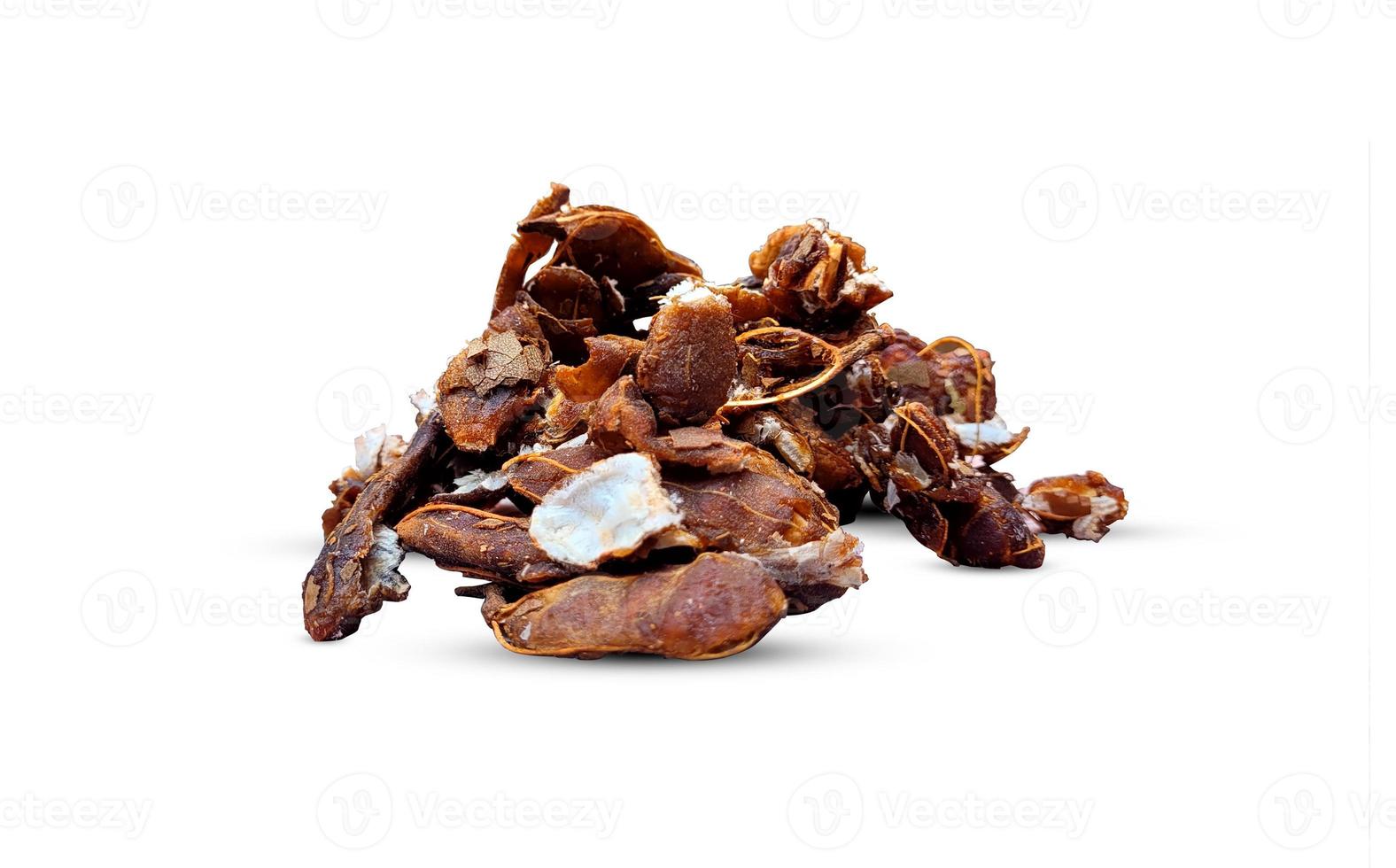 Tamarind with on white background photo