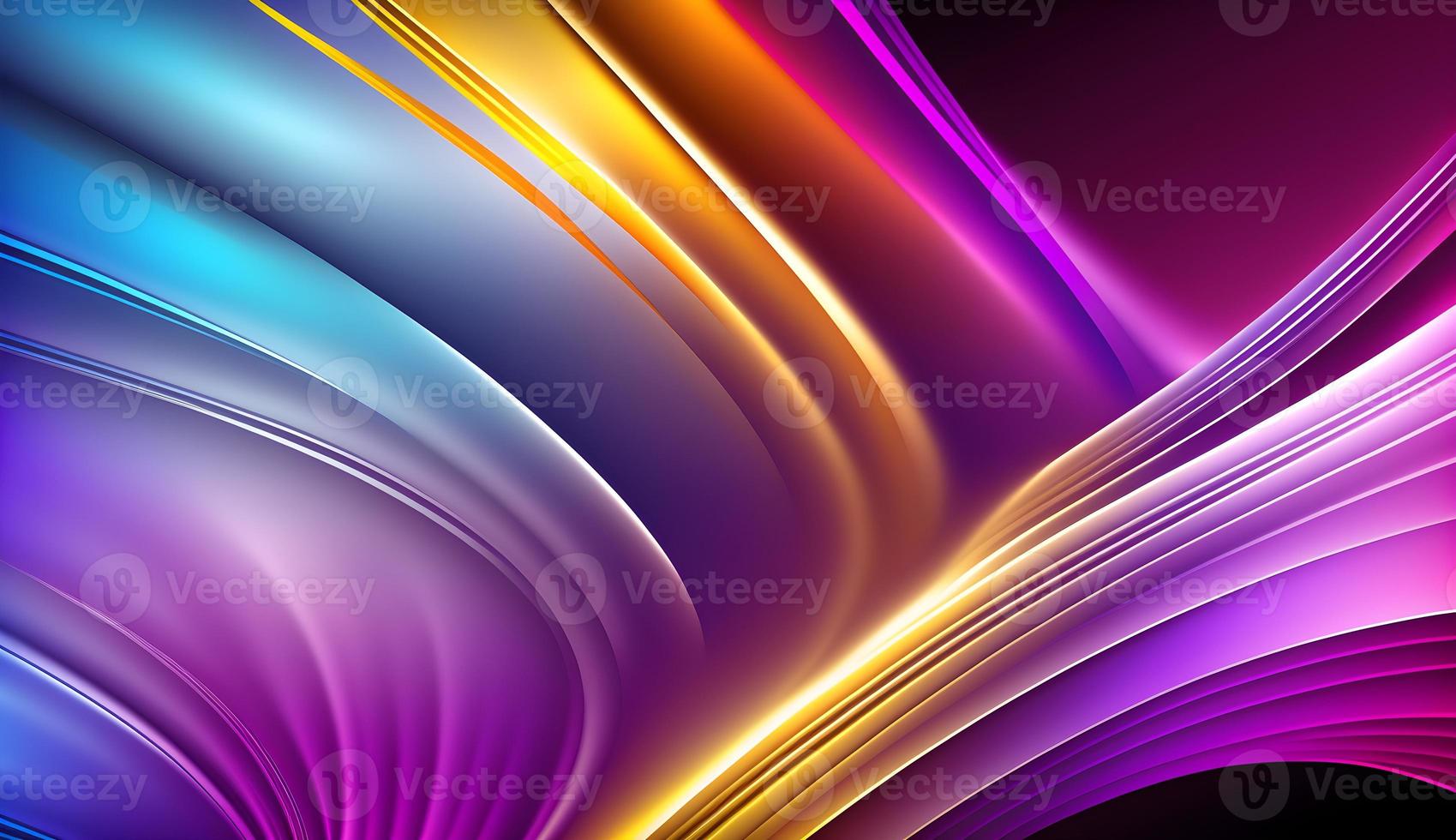 Abstract 3D Holographic Iridescent Render with Fluid Organic Wave and Colorful Glass Gradient, Design Visual for Background Wallpaper Banner Poster or Cover. Pro Photo