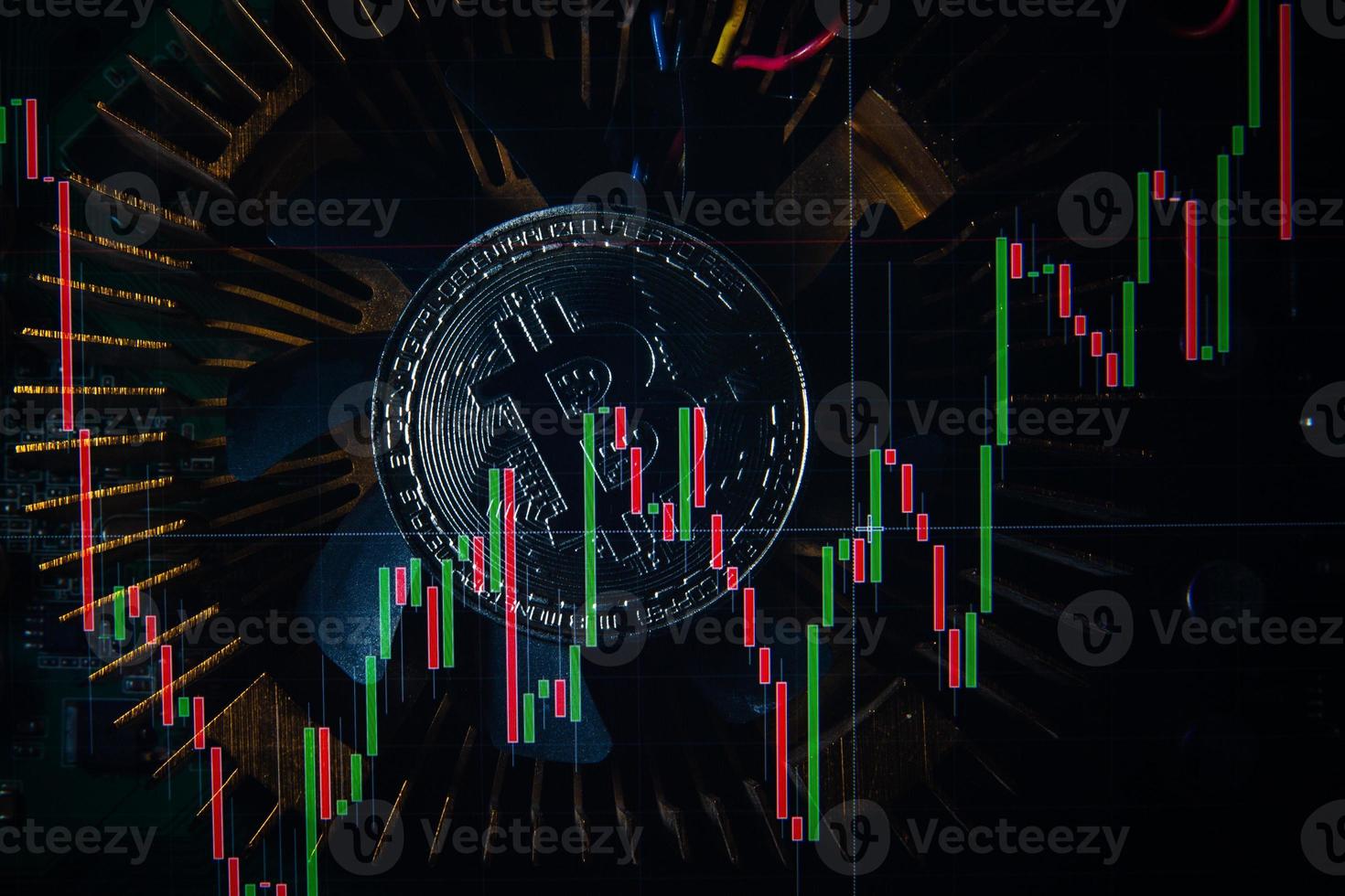 bitcoin and exchange chart photo