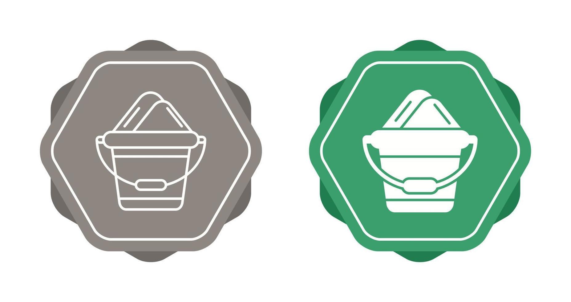 Sand Bucket Vector Icon