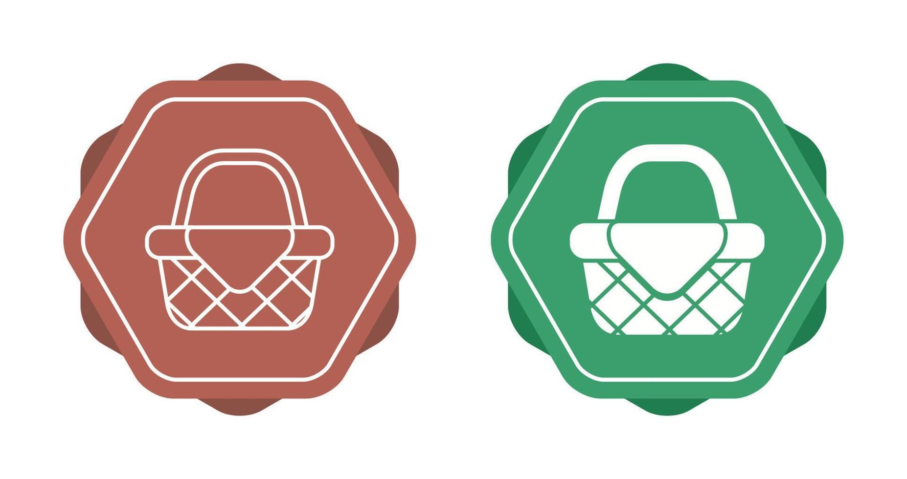 Picnic Basket Vector Icon