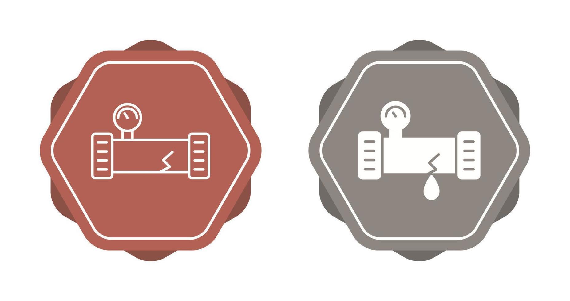 Broken Pipe Vector Icon
