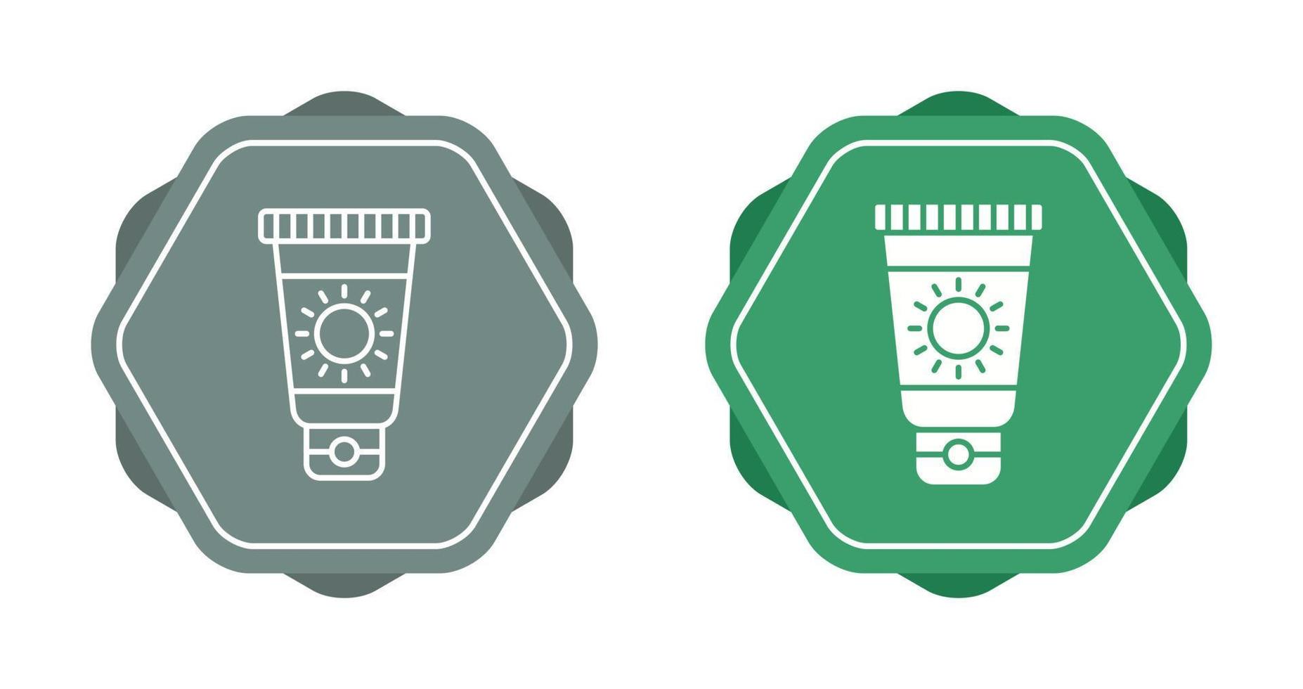 Sun Cream Vector Icon