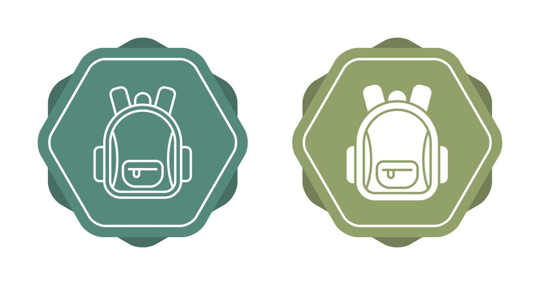 icono de vector de mochila