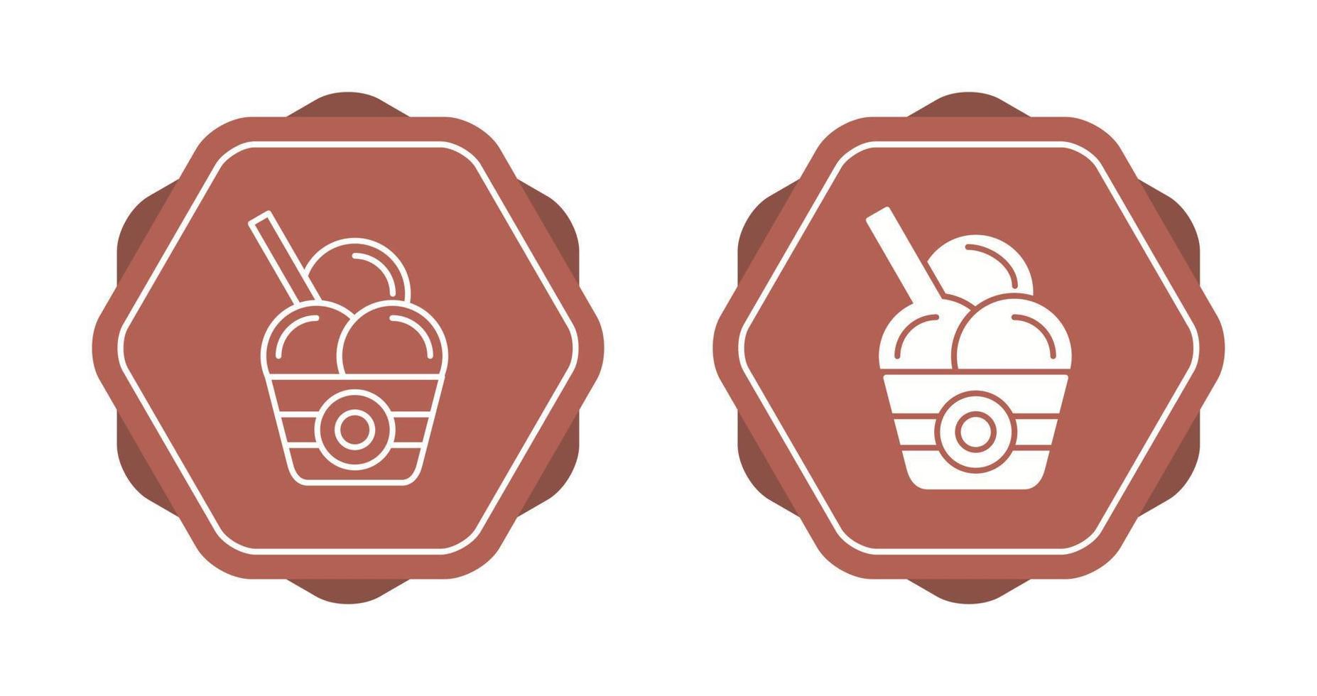 icono de vector de helado