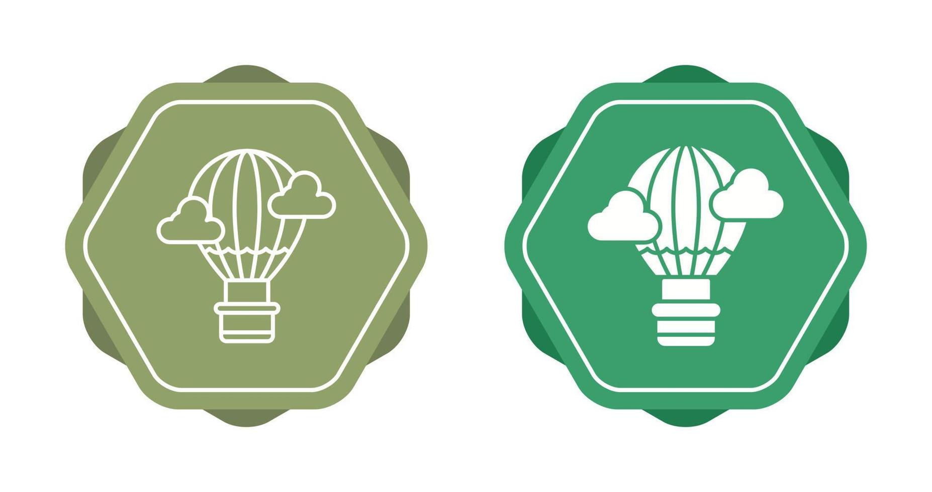 Hot Air Balloon Vector Icon