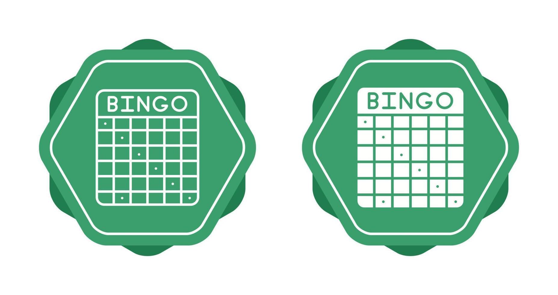 icono de vector de bingo