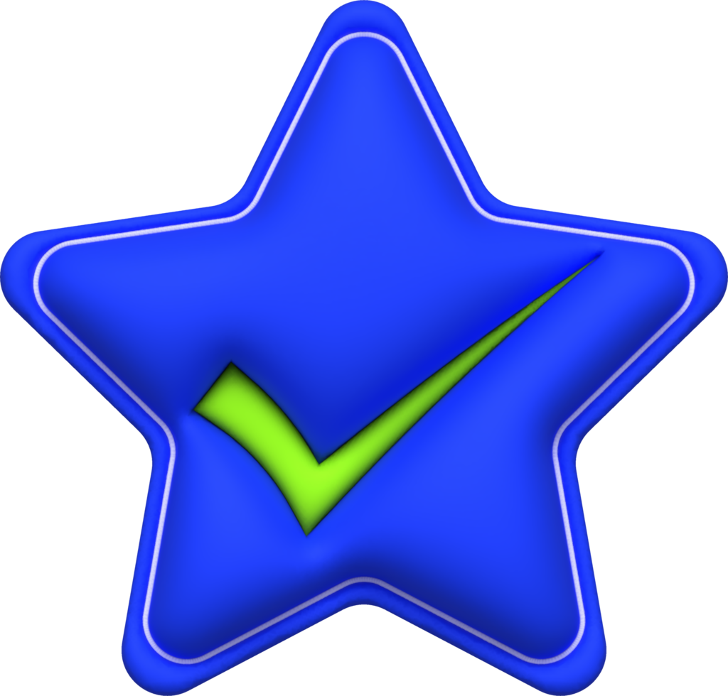 3D illustration Like or correct symbol,Confirmed or approved button png