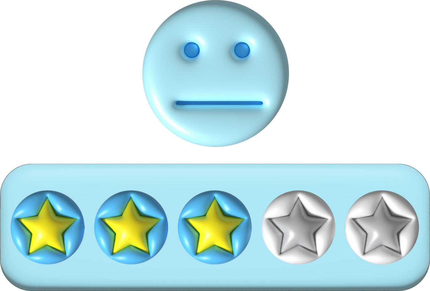 Reveja 3d Avaliação estrelas para melhor excelente Serviços Avaliação para satisfação. Reveja para qualidade cliente Avaliação opinião. png