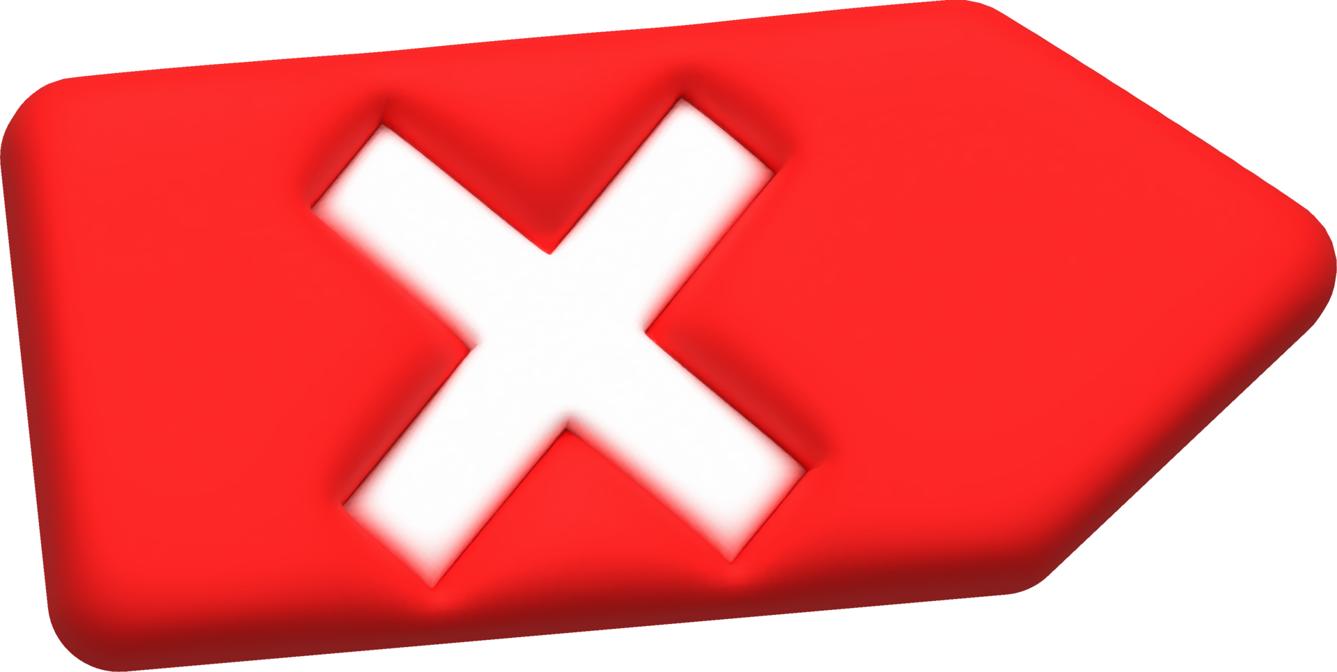 cross check mark icon button and no or wrong symbol on reject cancel sign button . rendering 3D. png