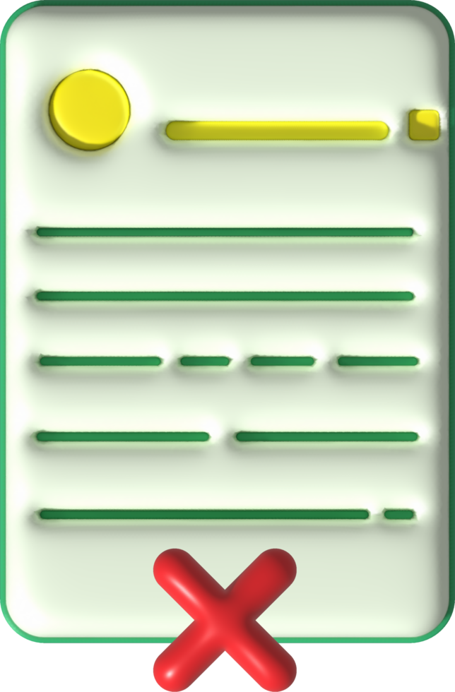 cross check mark icon button and no or wrong symbol on reject cancel sign button . rendering 3D. png
