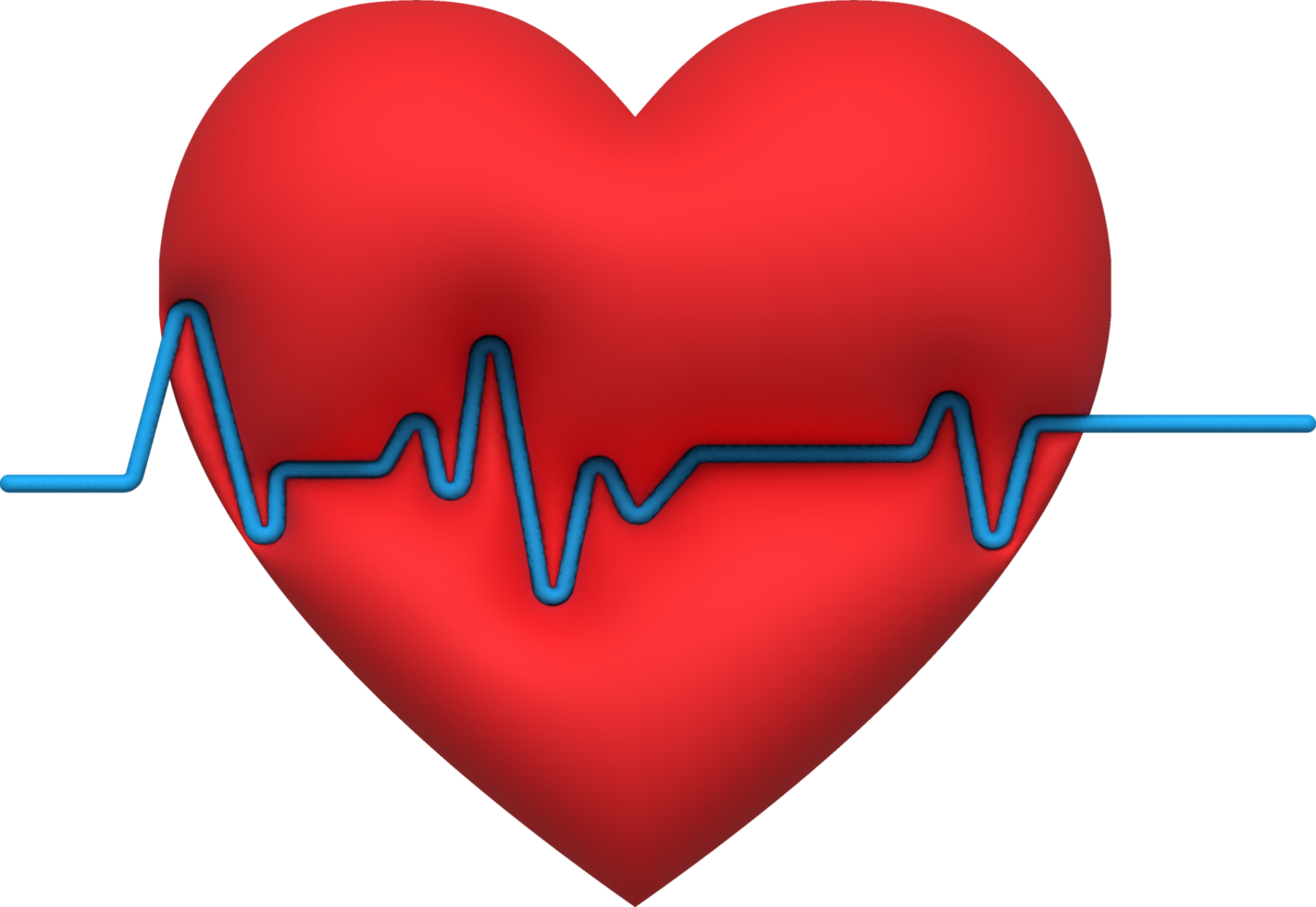 Valentine concept love heart for graphic decorate. 3d render illustation png