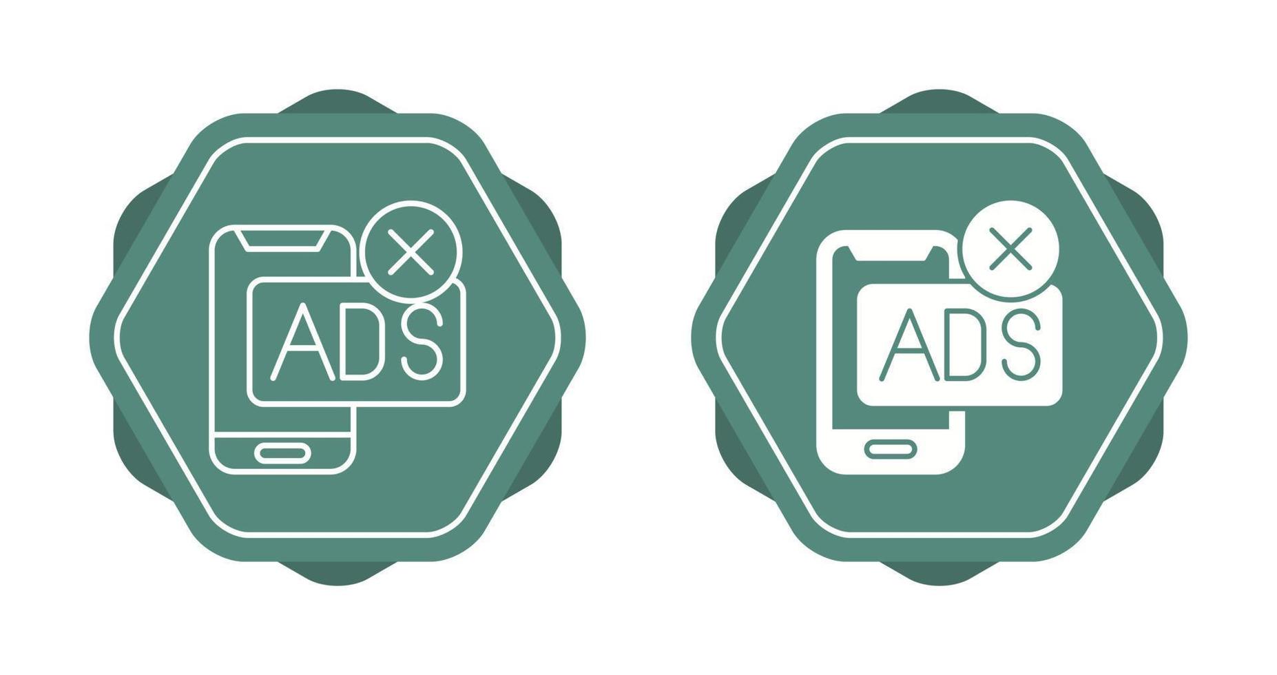 AD Block Vector Icon
