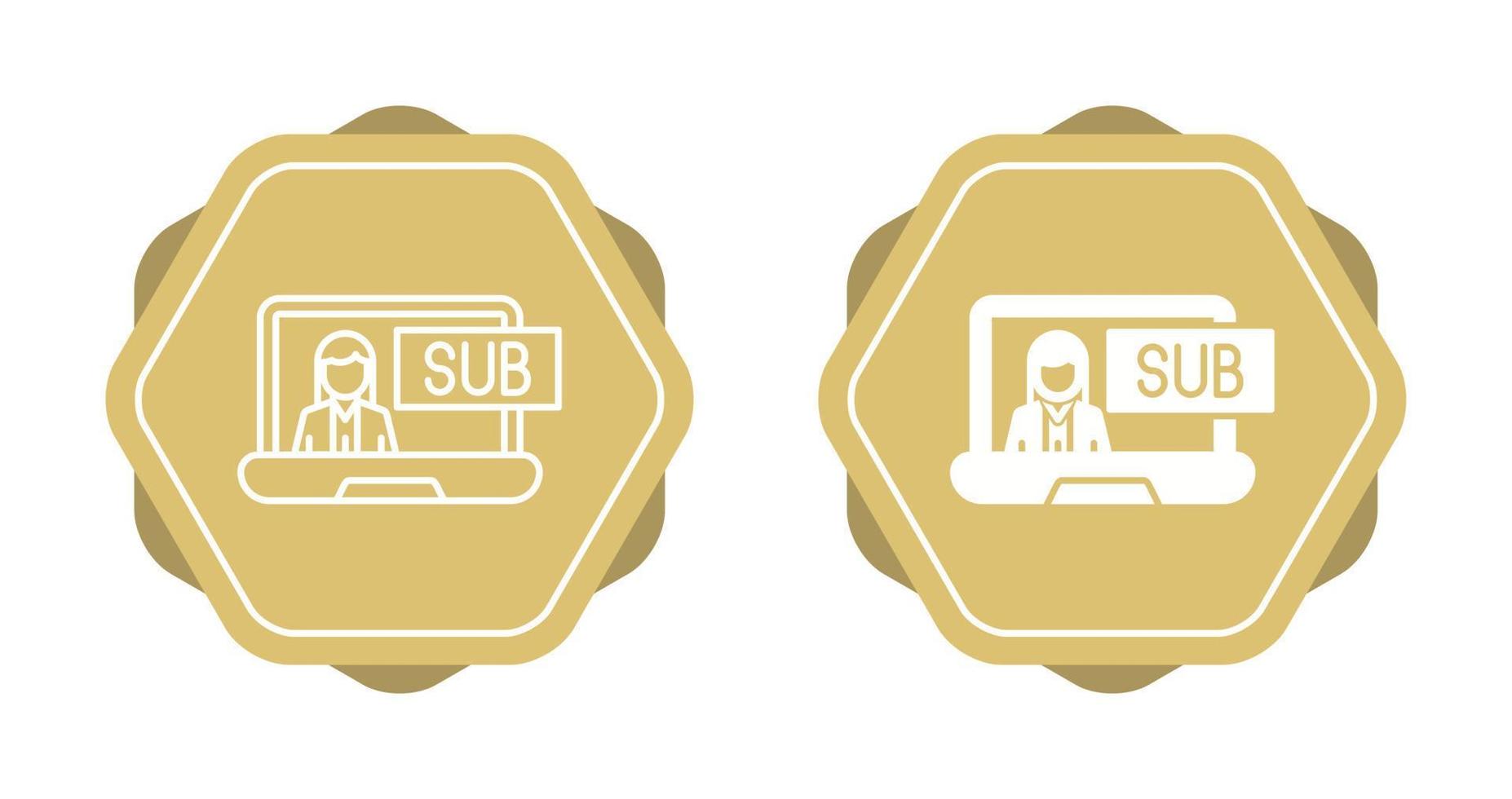 Subscriber Model Vector Icon