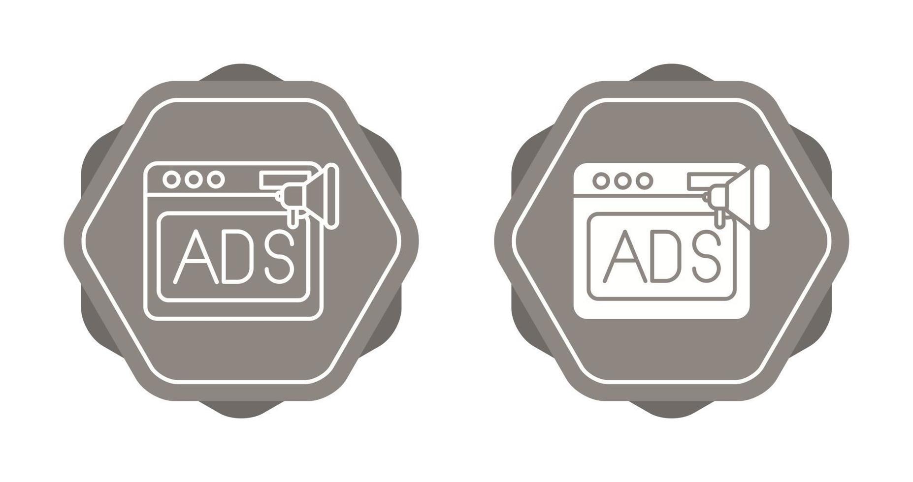 Native Advertising Vector Icon