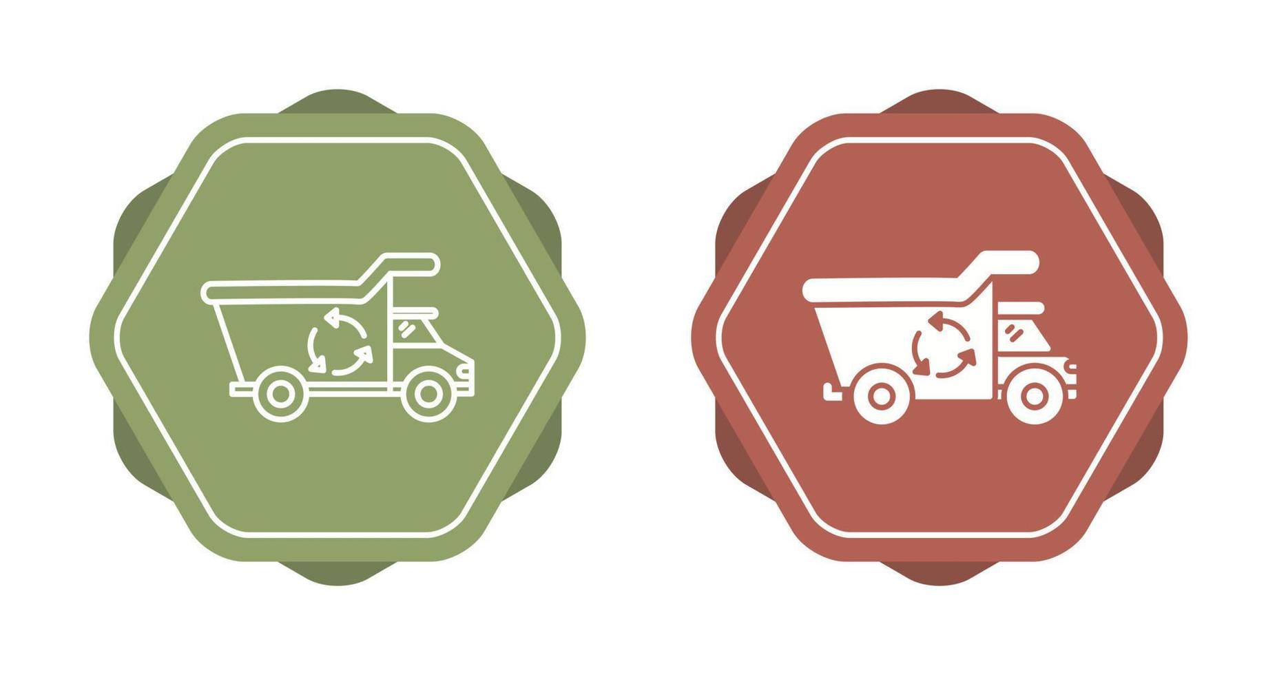 Recycling Truck Vector Icon