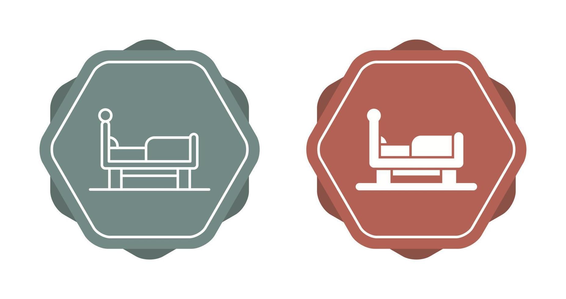 icono de vector de cama