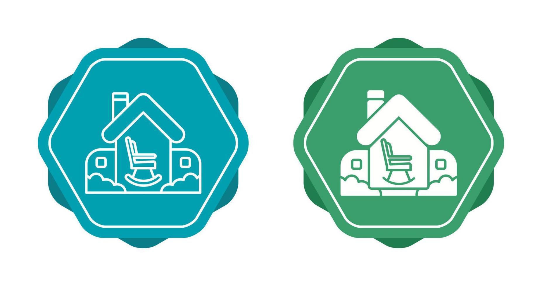 Retirement Home Vector Icon