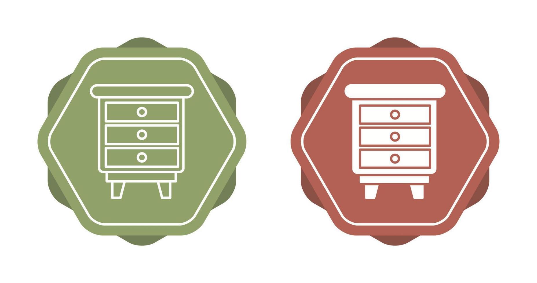 Chest Of Drawers Vector Icon