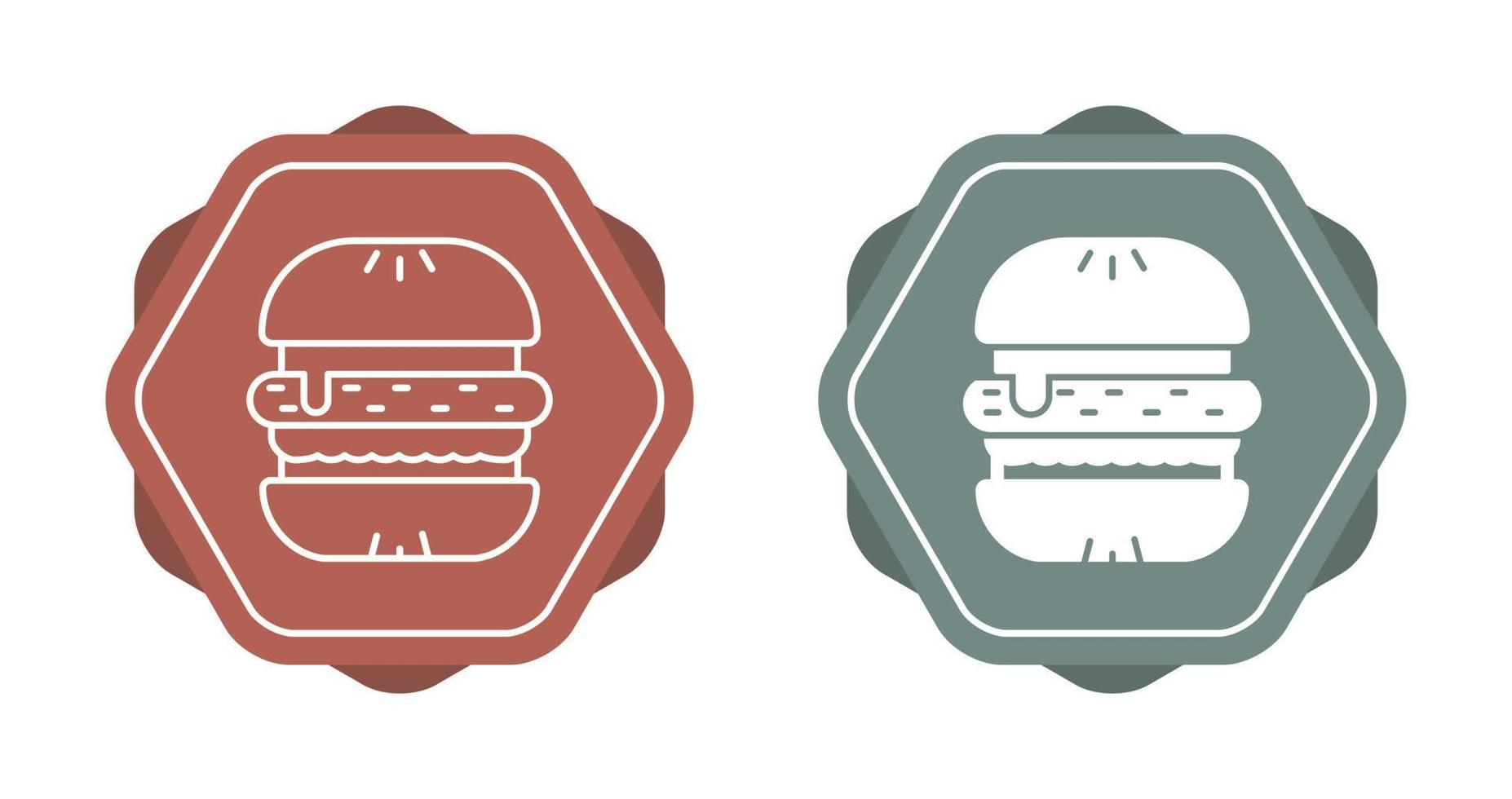 icono de vector de hamburguesa