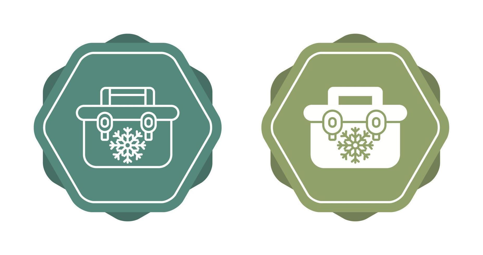 Portable Fridge Vector Icon
