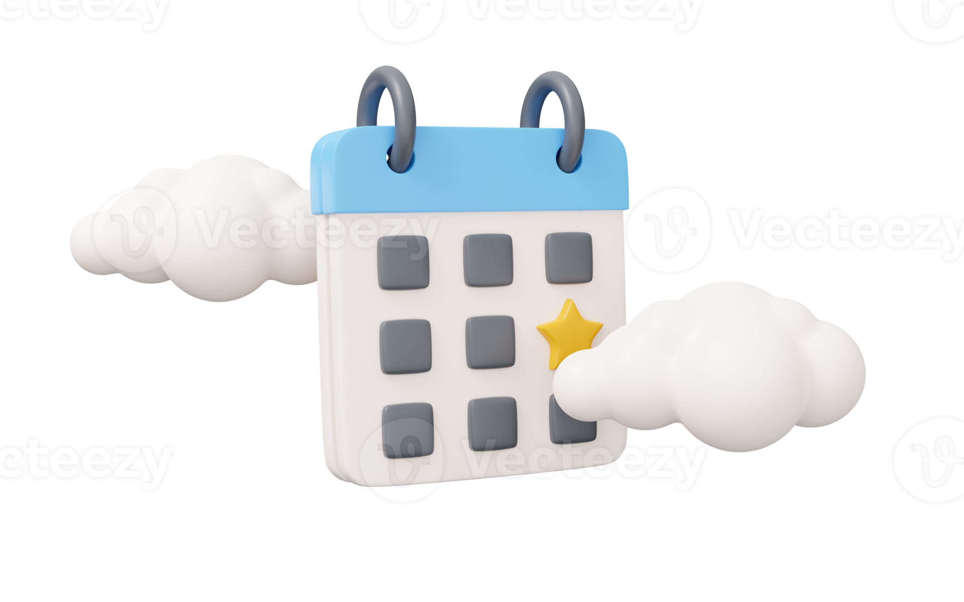 calendar cloud 3d render 22378327 PNG