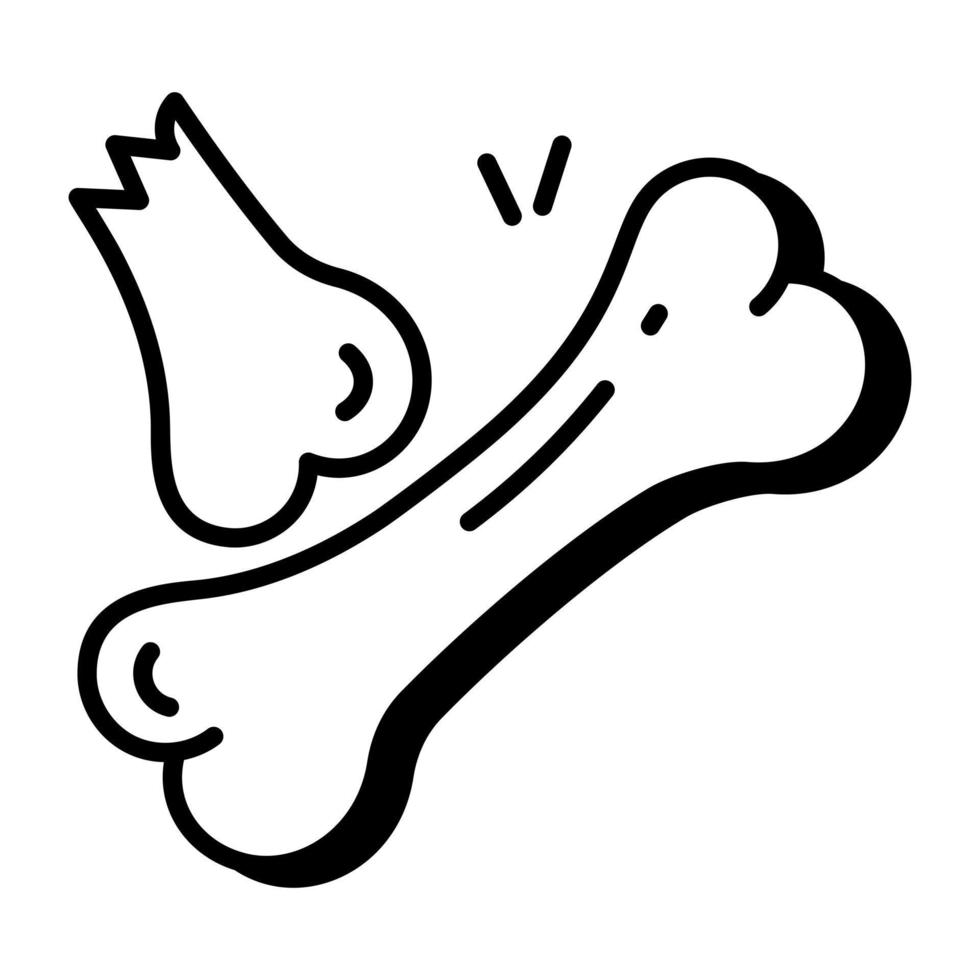 Trendy Dog Bones vector