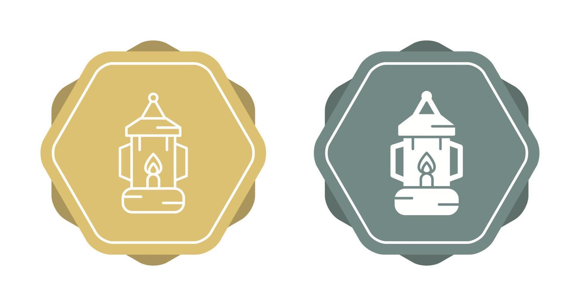 Oil Lamp Vector Icon