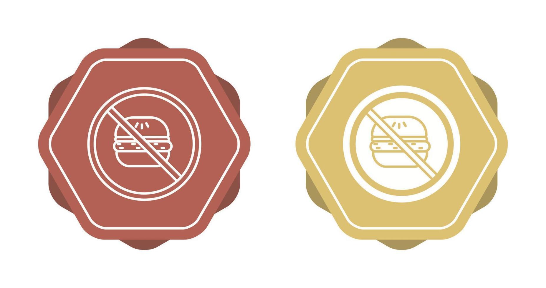 No Eating Vector Icon