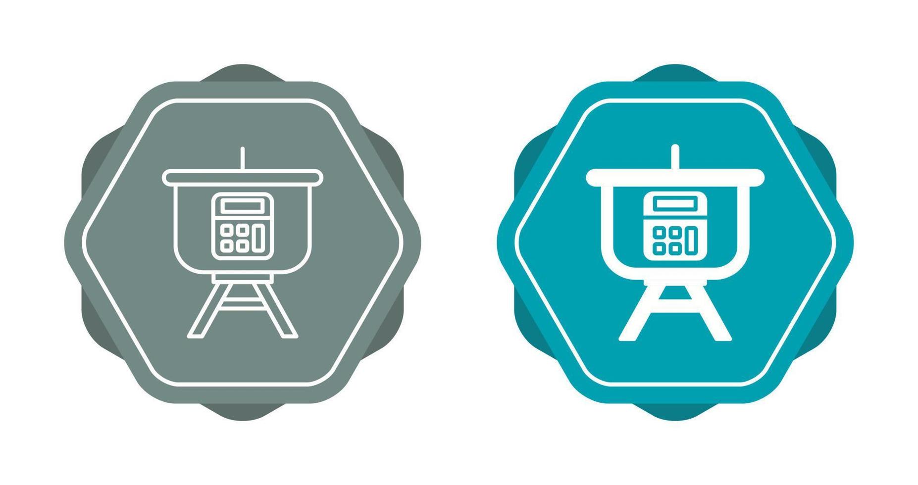 Calculation Presentation Vector Icon