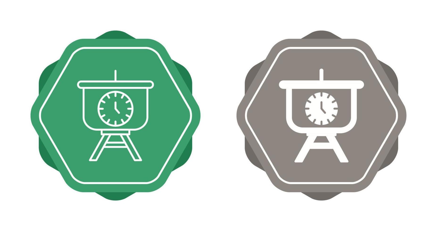Time Manage Presentation Vector Icon