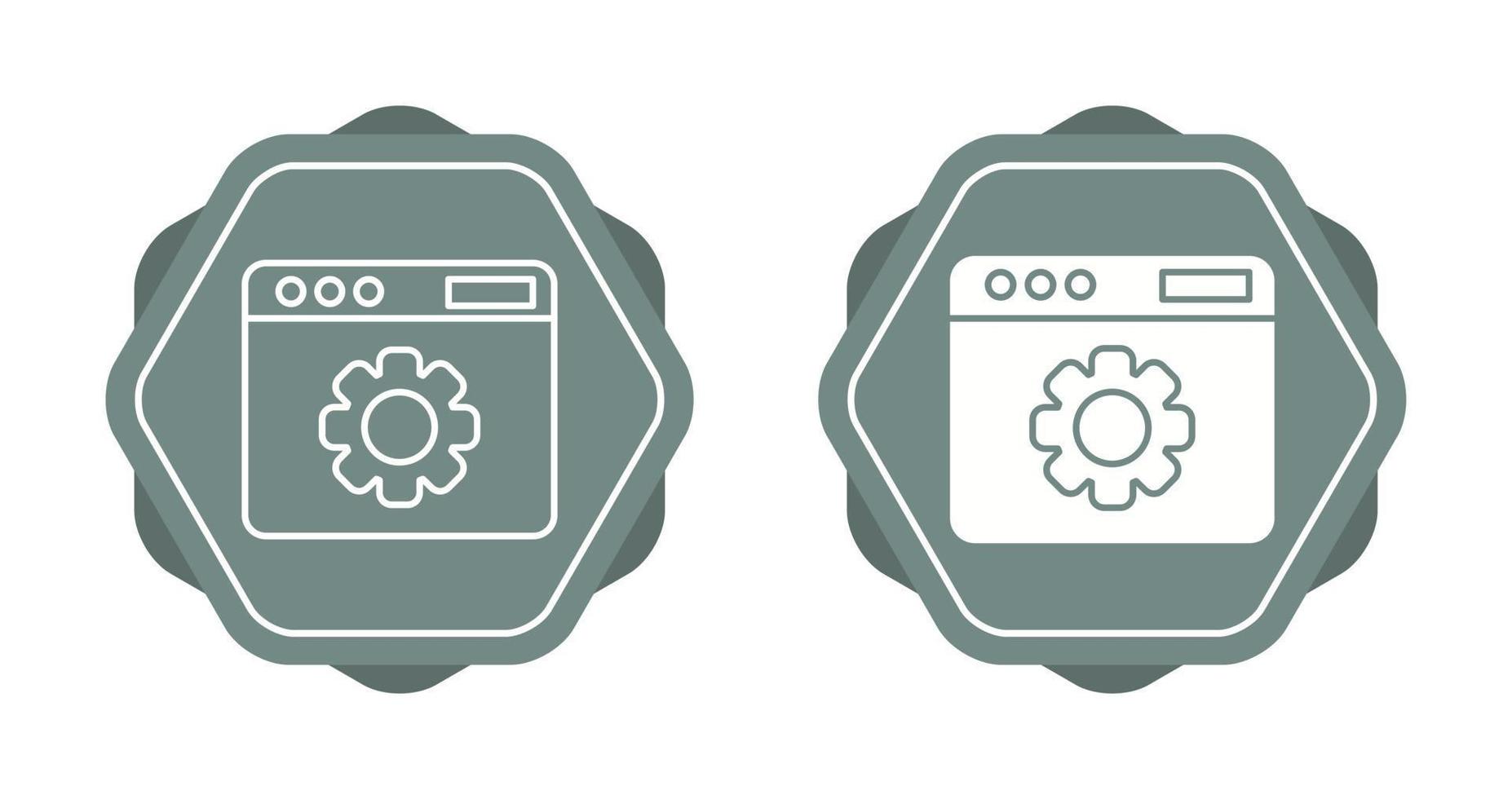 Web Settings Vector Icon