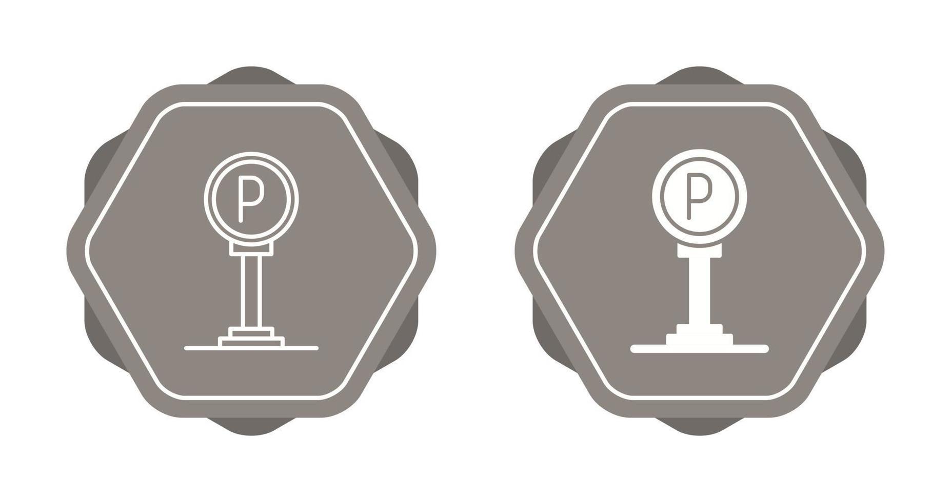 Parking Sign Vector Icon