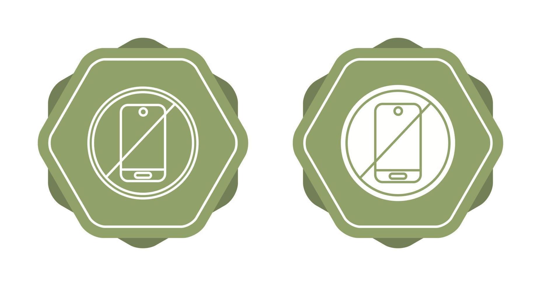 No Phone Vector Icon