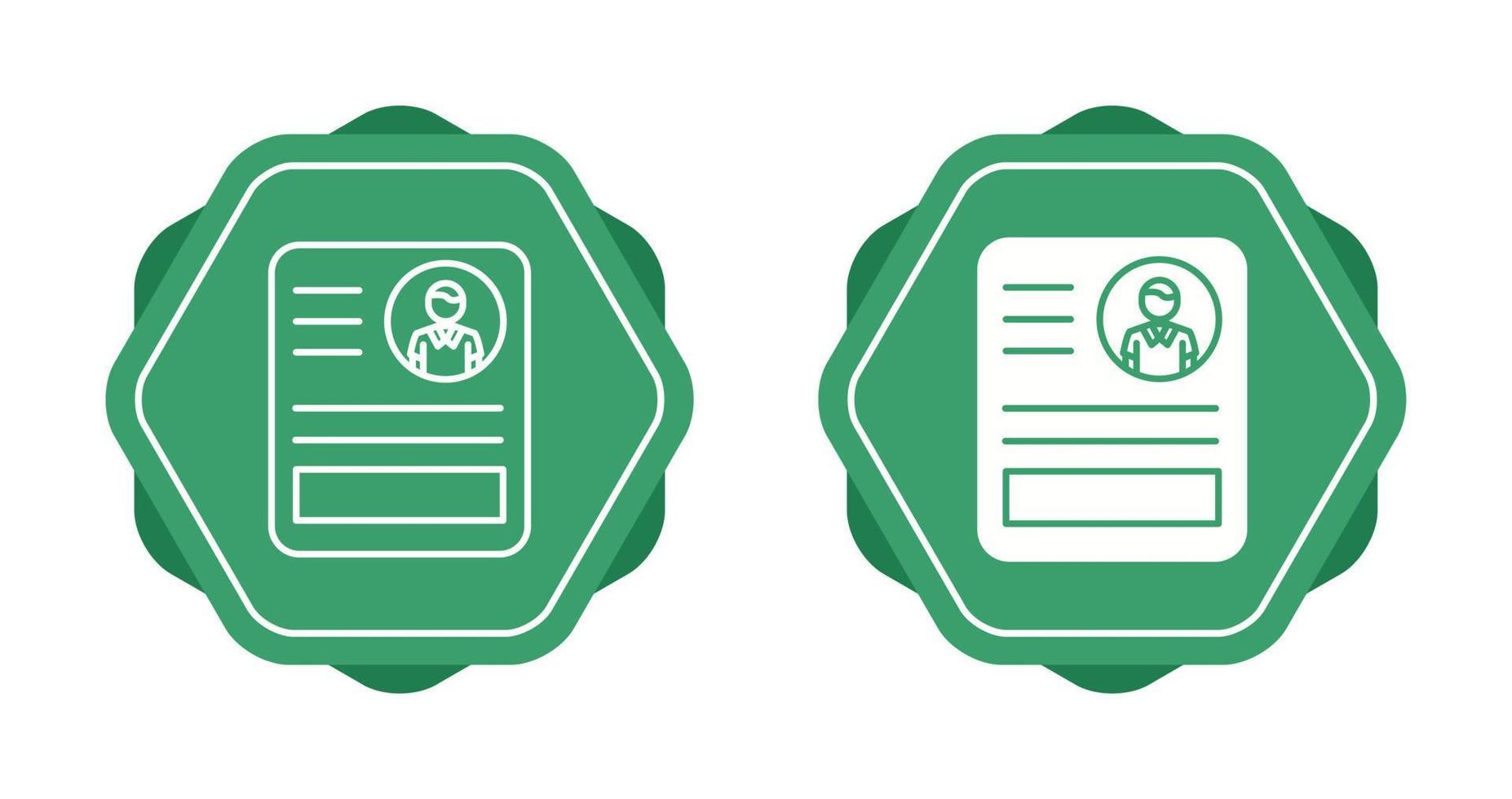 CV Vector Icon