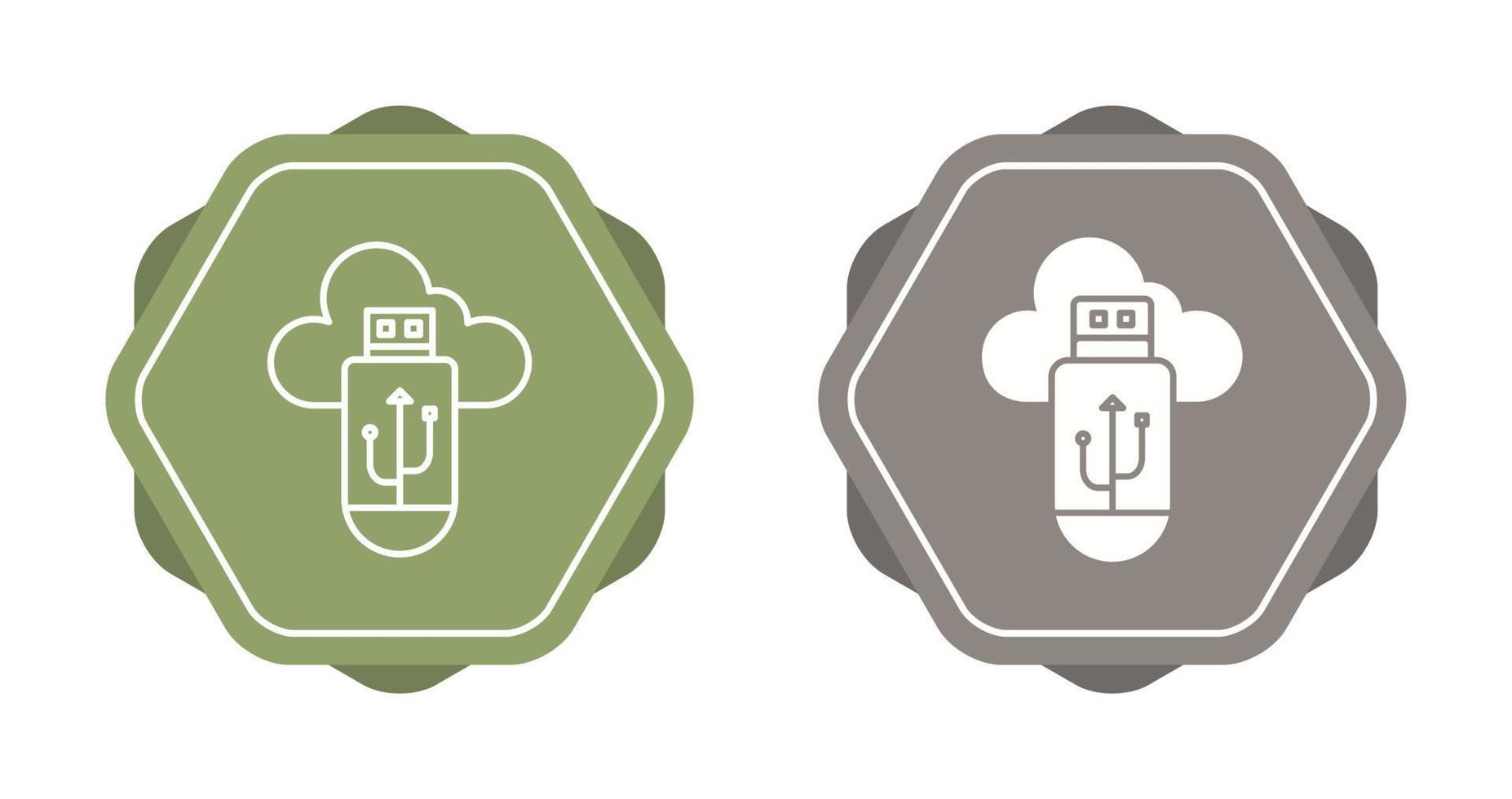 Usb Cloud Vector Icon