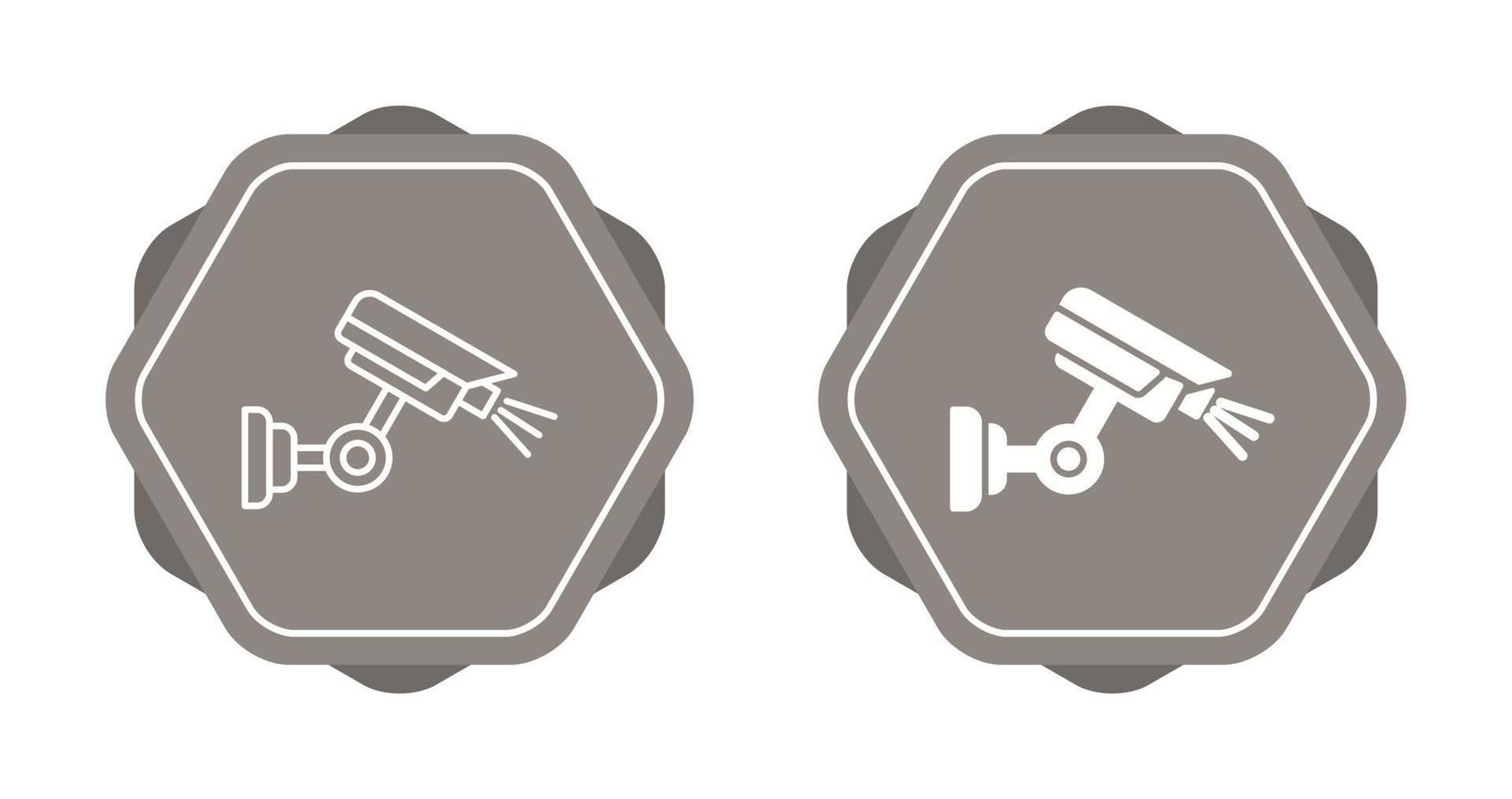 icono de vector de cámara de seguridad