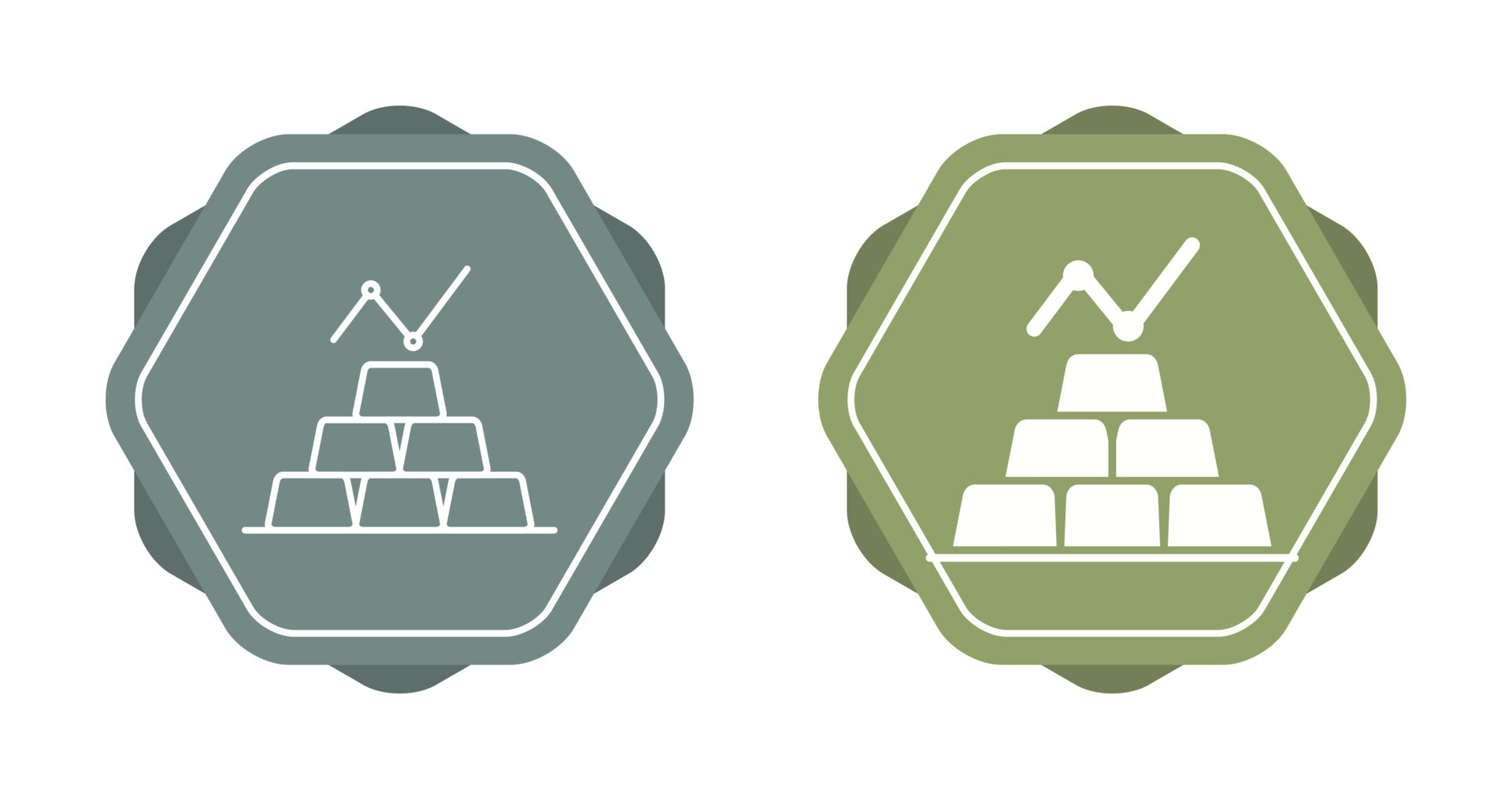Gold Ingots Vector Icon 22379001 Vector Art at Vecteezy