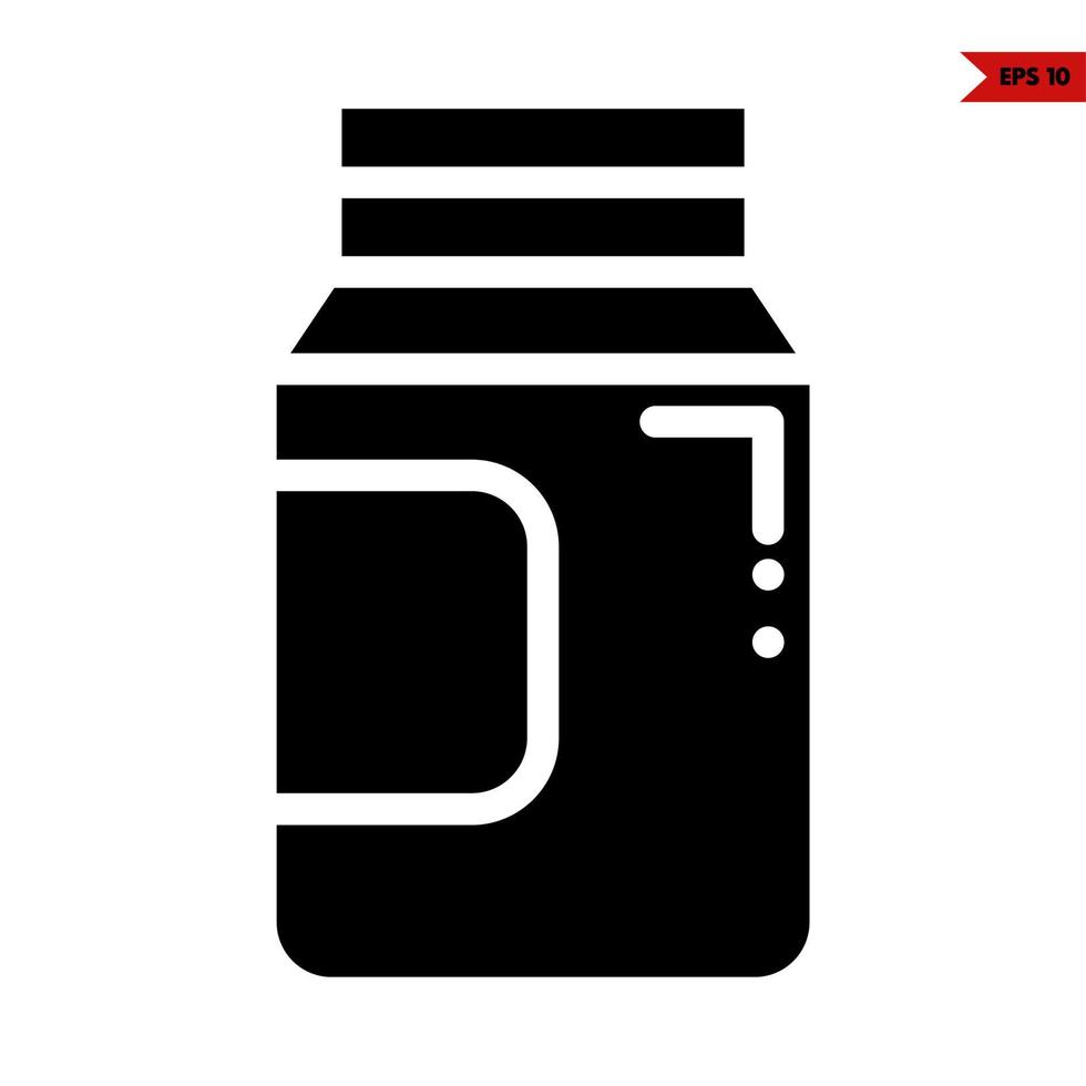 action needed glyph icon vector